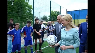 Открытие спортивной площадки в Богодухове