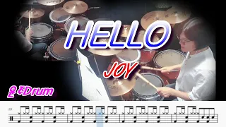 Hello-Joy(Old Pop.드럼 악보.취미 Drum Cover}