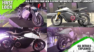 Ola Electric Cruiser, Adventure, Roadster And Diamondhead Electric Motorcycle Concepts Showcased