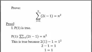 Proof by Mathematical Induction First Example