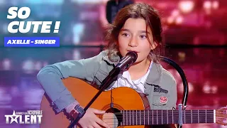 Watch this CUTE 11yo girl singing Johnny Halliday  - AXELLE - France's Got Talent 2021