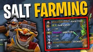 Farming SALT with TECHIES for 85 Minutes! - DotA 2 | Patch 7.22