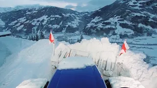 Hair raising snow removal in the Austrian Alps!❄️