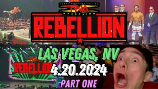TNA REBELLION in LAS VEGAS 4.20.24 (PART 1) - Mustafa Ali, Laredo Kid, Decay & More!