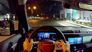 2020 Land Rover Defender 110 SE POV Night Drive (3D Audio)(ASMR)