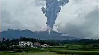 42 Hikers Missing As Mt Maripi Erupts 🇮🇩 December 3 2023 W Sumatra Indonesia letusan gunung berapi