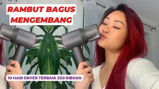 10 HAIR DRYER MURAH TERBAIK 2023! Pengering Rambut Low Watt & Cepat Kering, Harga 200 Ribuan