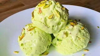 Pista Ice Cream | Super Soft Pista Ice Cream Recipe | Homemade Ice Cream Recipe | Kite Bistro