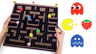 Самодельная игра Pac-Man из картона + викторина по аркадным играм