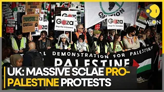 UK: Pro-Palestinian rally protesters demand ceasefire in Gaza | WION