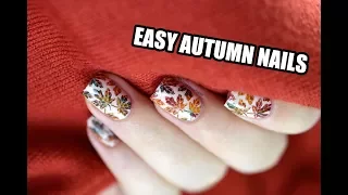 Easy Autumn Leaves Nail Art || Marine Loves Polish