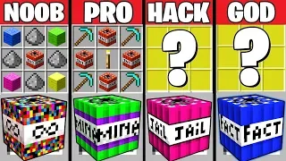Minecraft Battle: NERF TNT CRAFTING CHALLENGE ~ NOOB vs PRO vs HACKER vs GOD – Gun Animation