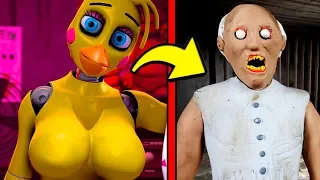 ЧТО БУДЕТ ЕСЛИ АНИМАТРОНИК ПРЕВРАТИЛСЯ В GRANNY В РЕАЛЬНОЙ ЖИЗНИ FNAF Майнкрафт Видео ФНАФ Мультик