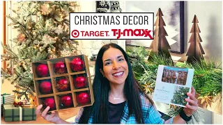 Target and TJ Maxx Christmas Shop With Me | Christmas Decor Haul 2021 | Yasmin Khani