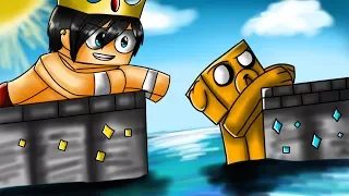 MINECRAFT: RETO DE LA BASE Vs TSUNAMI 😱🌊 TSUNAMI DESTRUYE LA CIUDAD! ¿NOS SALVAREMOS?