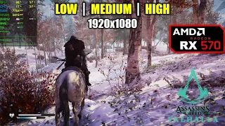 RX 570 | Assassin's Creed Valhalla - 1080p - Low, Medium, High