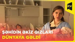 Qızlarının adını özü qoymuşdu: şəhid Səbuhi Əliyevin əkizləri dünyaya gəlib