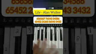 Lily - Alan Walker (Piano Tutorial) #tiktok #shorts #fyp #music