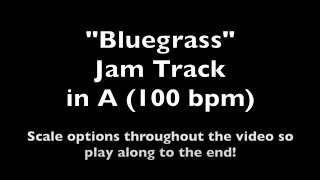 Bluegrass Jam Track in A at 100bpm OVER 10 MINUTES LONG! | Tom Strahle | Pro Guitar Secrets