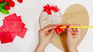 Tissue Paper Puffy Heart for Window Decoration | Puffy Heart for Decoration| Puffy Heart DIY Easy