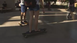 Students turning to skateboards to get around campus