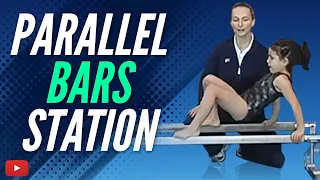 Gymnastics Lessons for Children - The Parallel Bars Station - Coach Amy Eggleston
