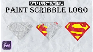 Paint Scribble Logo Animation in After Effects - After Effects Tutorial - No Plugin Required