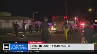 3 shot in south Sacramento