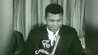 1963: George Chuvalo interrupts Muhammad Ali's press conference