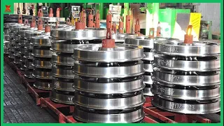 Special Steel, Railway Wheel Manufacturing Process. Highly Technological Heat Treatment, CNC Machine