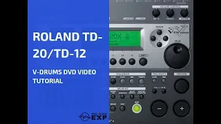 Roland TD-12 TD-20  V-Drums DVD Video Tutorial  Help Review