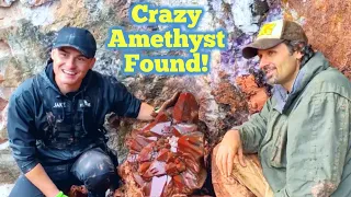 Found HUGE Amethyst  Crystals in Canada with Special Guest: @DALLMYD