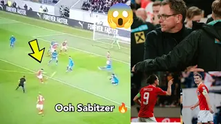 Applause!!! Marcel Sabitzer's performance brings Ralf Rangnick to his FEET 🔥,3 goal star Man United