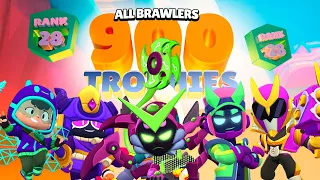 ALL BRAWLERS 900 🏆🏆 !! 75 000 Trophées