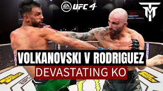 Alexander Volkanovski vs Yair Rodríguez | Most Devastating KO EVER | UFC 4