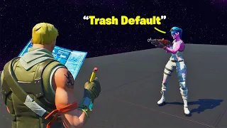 I Pretended to be a Default in Fortnite Creative Fills...