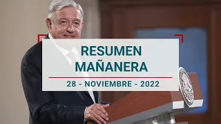 La Mañanera #EnResumen/ 28 de noviembre/ AMLO habla sobre detención de jefe de plaza de cartel