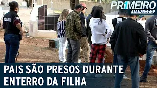 Pai suspeito de matar filha de 8 meses é preso em enterro da vítima | Primeiro Impacto (21/06/22)