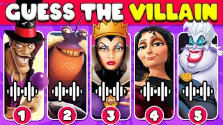 Guess The Disney Villain by Song & Voice 🎤🎙️🎶 | Dr Facilier, Tamatoa, Grimhilde, Gothel, Ursula