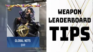 Tips for Climbing the Weapon Leaderboard