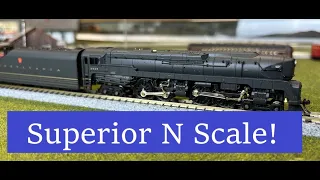 Broadway is tearing it up in N scale!  Take a look at the PRR T1 Duplex 4-4-4-4.