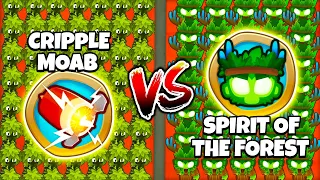 Unlimited Cripple MOAB vs Infinite Spirit of the Forest! (Modded BTD 6)