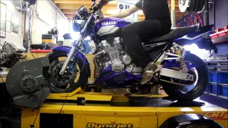 Yamaha XJR 1300 SP | Akrapovic | flames | Dynorun