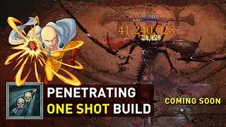 【Penetrating One Shot K.O】Uber Lilith is possible! Insane Rogue Build - Coming Soon | D4 S3