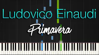 Ludovico Einaudi - Primavera [Synthesia Piano Tutorial]