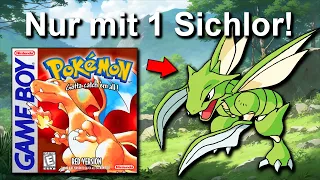 Kann man Pokemon Rot/Blau mit NUR einem SICHLOR durchspielen? (+ möglichst wenig Level)