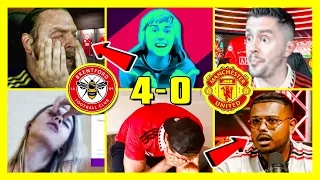 MAN UNITED FANS FURIOUS REACTION TO DEVASTATING DEFEAT! | BRENTFORD 4 - 0 MAN UNITED