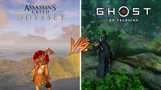 Assassins's Creed Odyssey vs Ghost of Tsushima - Graphics & Details SBS Comparison