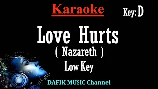 Love Hurts ( Karaoke) Nazareth Low key D (Man key/ Male key)