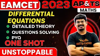 Differential Equations One Shot | Maths| Calculus | EAMCET 2023 | Telangana and AP | Goutham Sir